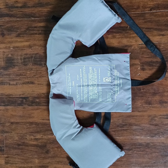 Red Life Jacket Vest Child Size 30-50lbs Weight Max - Picture 3 of 5